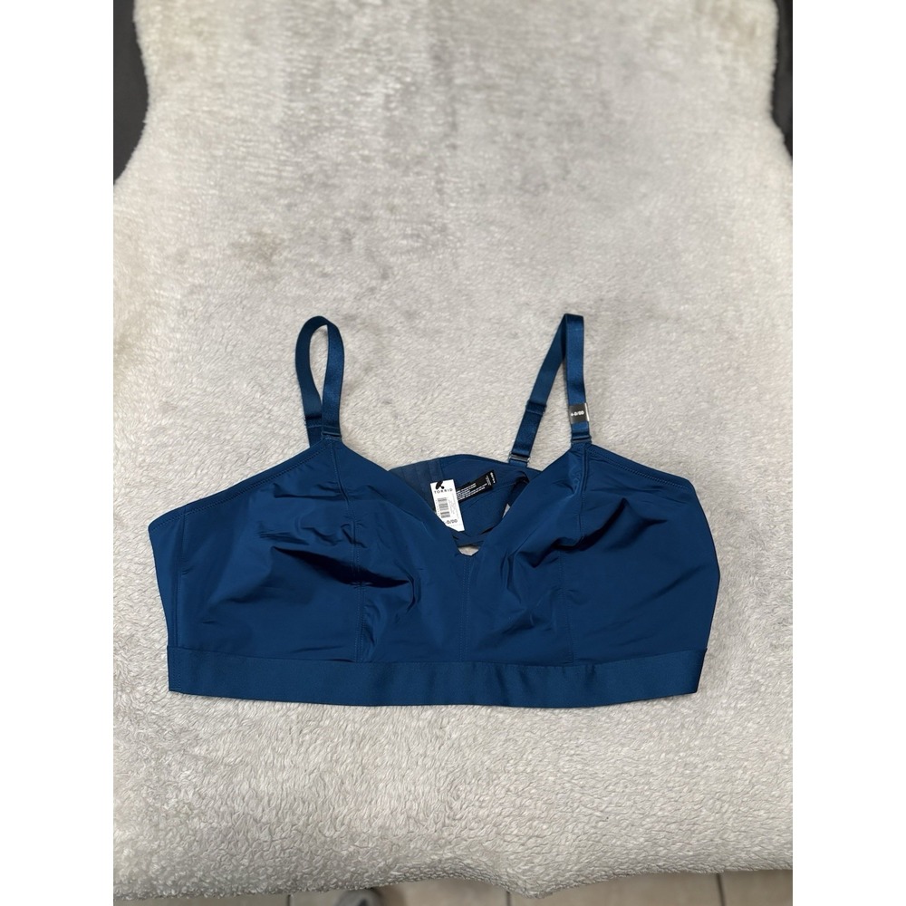 New Torrid Blue Unlined Microfiber Full Support Bralette Size 4-D DD NWT
